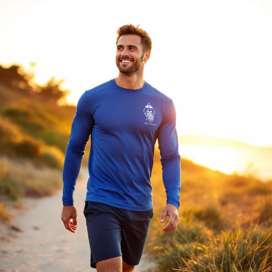 SALTY WEAPON UV LONG SLEEVE SHIRT – PERFORMANCE SUN SHIRT WITH WHITE NAUTICAL LOGO (3 COLORS)