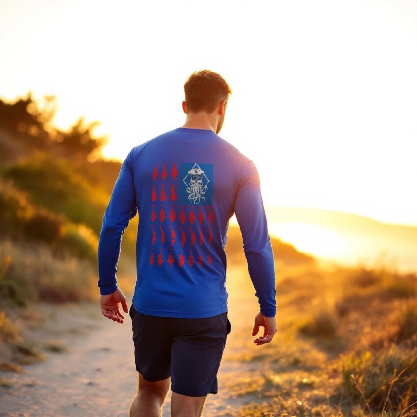 π₯ SALE β SALTY WEAPON UV PERFORMANCE SHIRT β AMERICAN FLAG LONG SLEEVE FOR FISHING & OUTDOORS (2 COLORS)