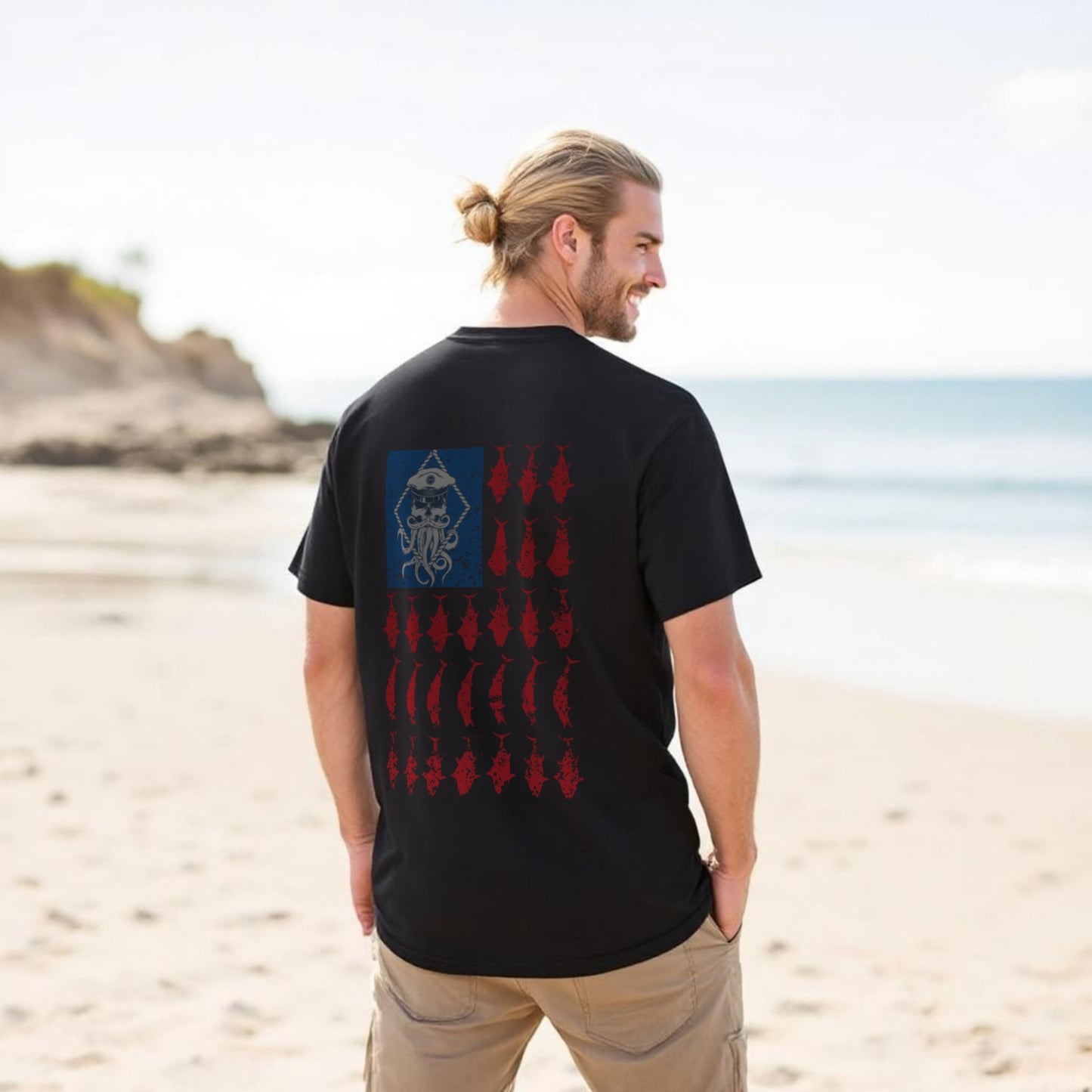 AMERICAN FLAG COASTAL TEE – SALTY WEAPON PATRIOTIC T-SHIRT (6 COLORS)