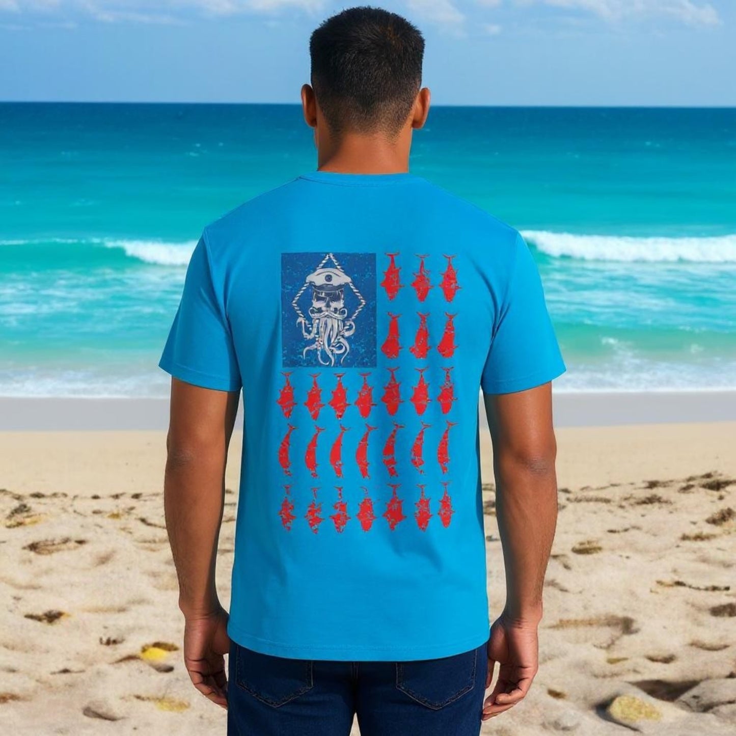 AMERICAN FLAG COASTAL TEE – SALTY WEAPON PATRIOTIC T-SHIRT (6 COLORS)