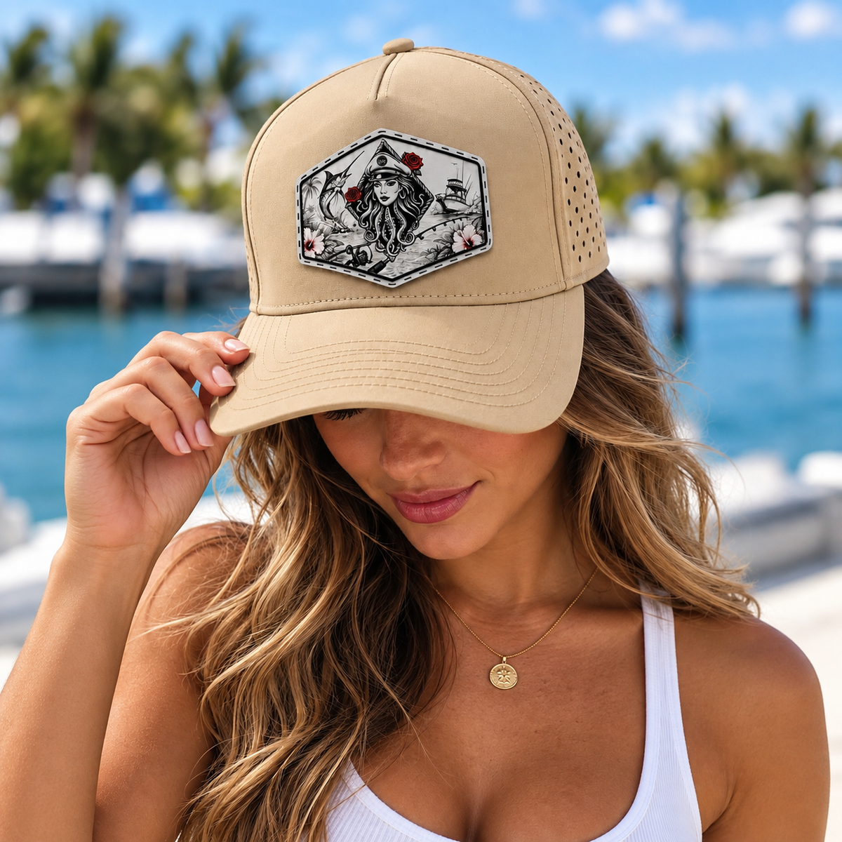 LADY LUCK PERFORATED PERFORMANCE TRUCKER SNAPBACK (7 COLORS)