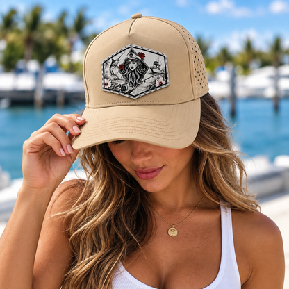 LADY LUCK PERFORATED PERFORMANCE TRUCKER SNAPBACK (7 COLORS)