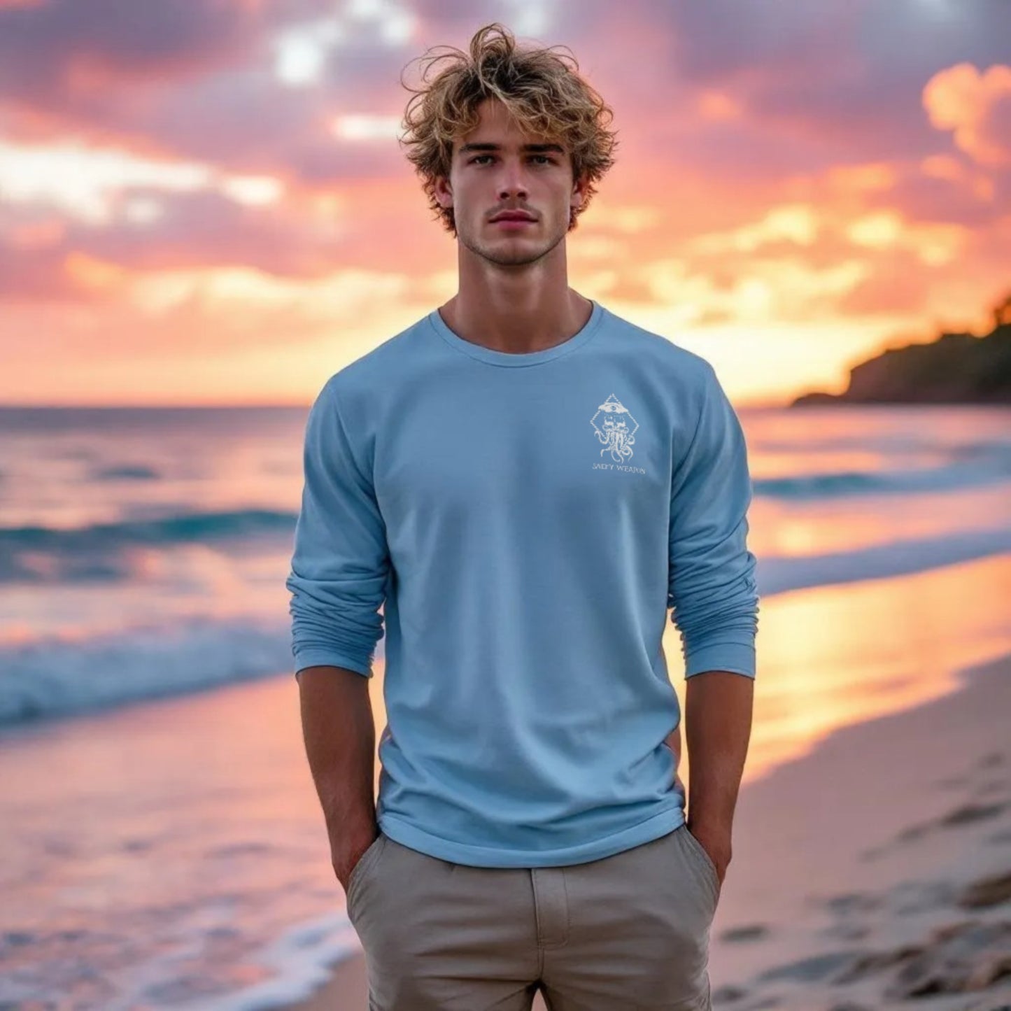 🔥 SALE – SALTY WEAPON UV PERFORMANCE SHIRT – AMERICAN FLAG LONG SLEEVE FOR FISHING & OUTDOORS (2 COLORS)