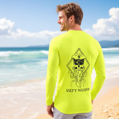 SALTY WEAPON UV LONG SLEEVE SHIRT – PERFORMANCE SUN SHIRT WITH BLACK NAUTICAL LOGO (2 COLORS)