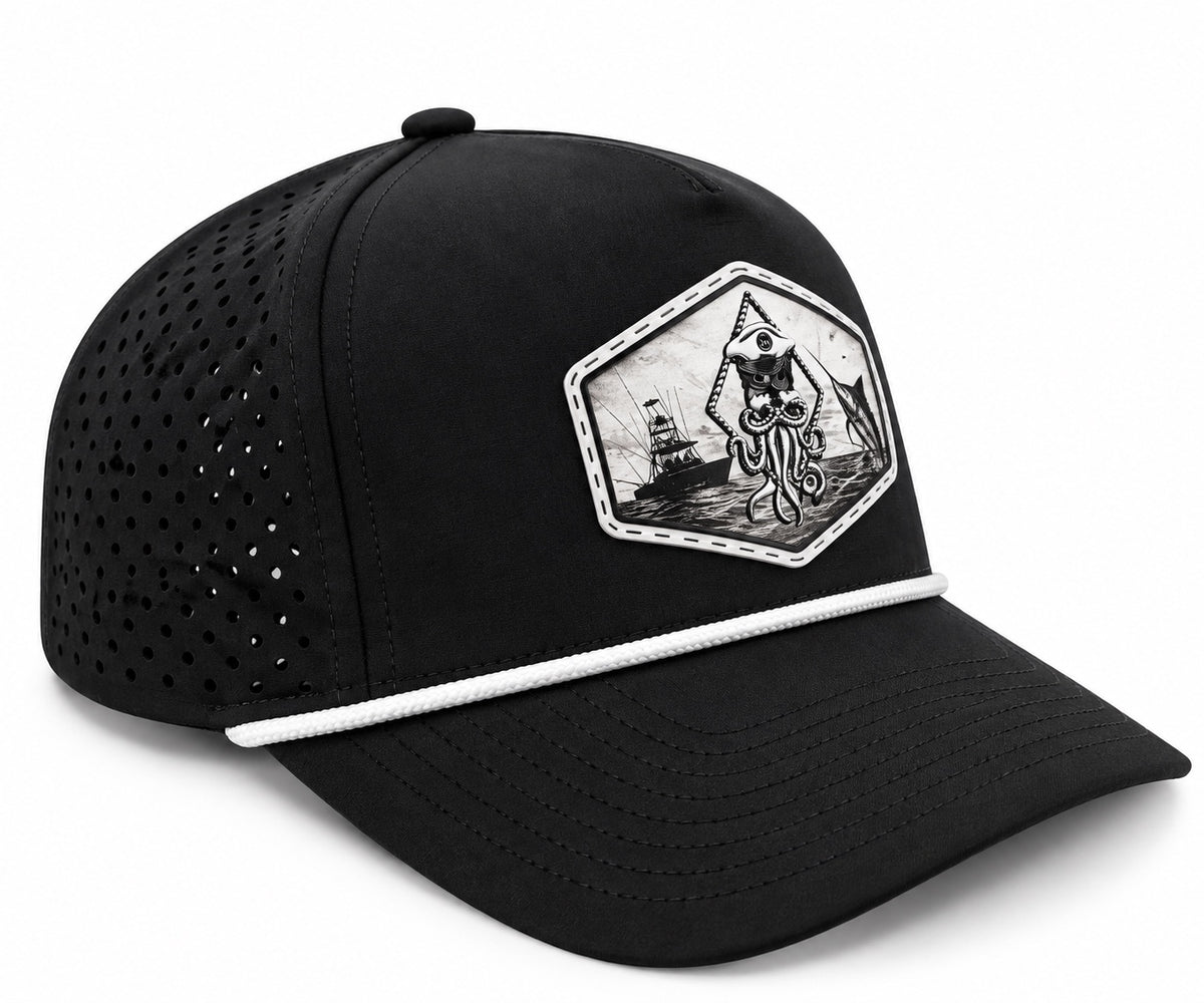 CAPTAIN JACK PERFORATED PERFORMANCE TRUCKER SNAPBACK (14 COLORS)