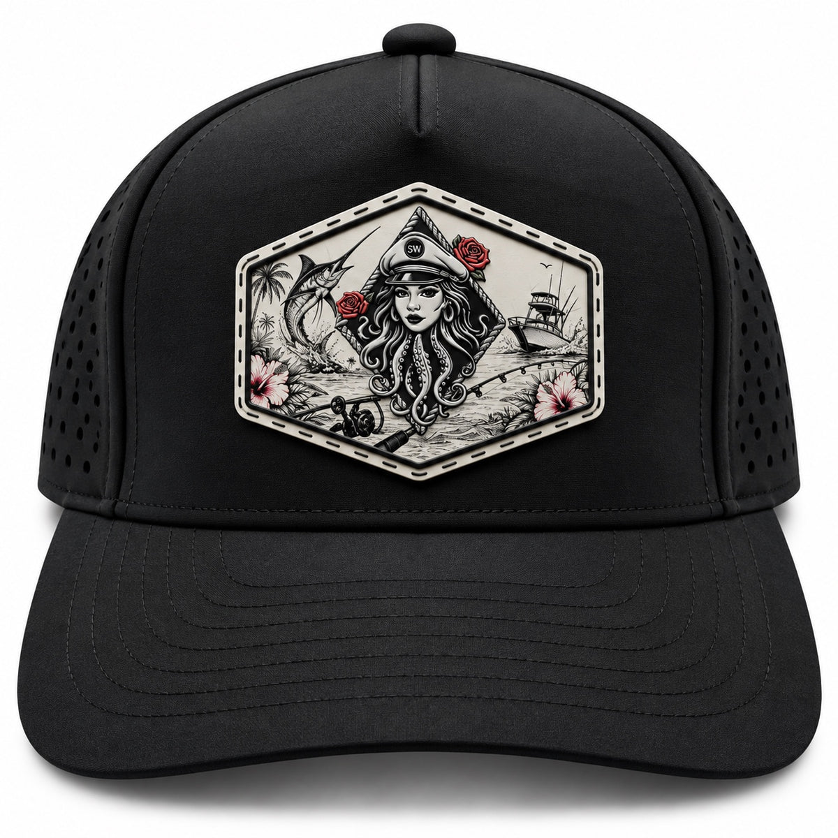 LADY LUCK PERFORATED PERFORMANCE TRUCKER SNAPBACK (7 COLORS)