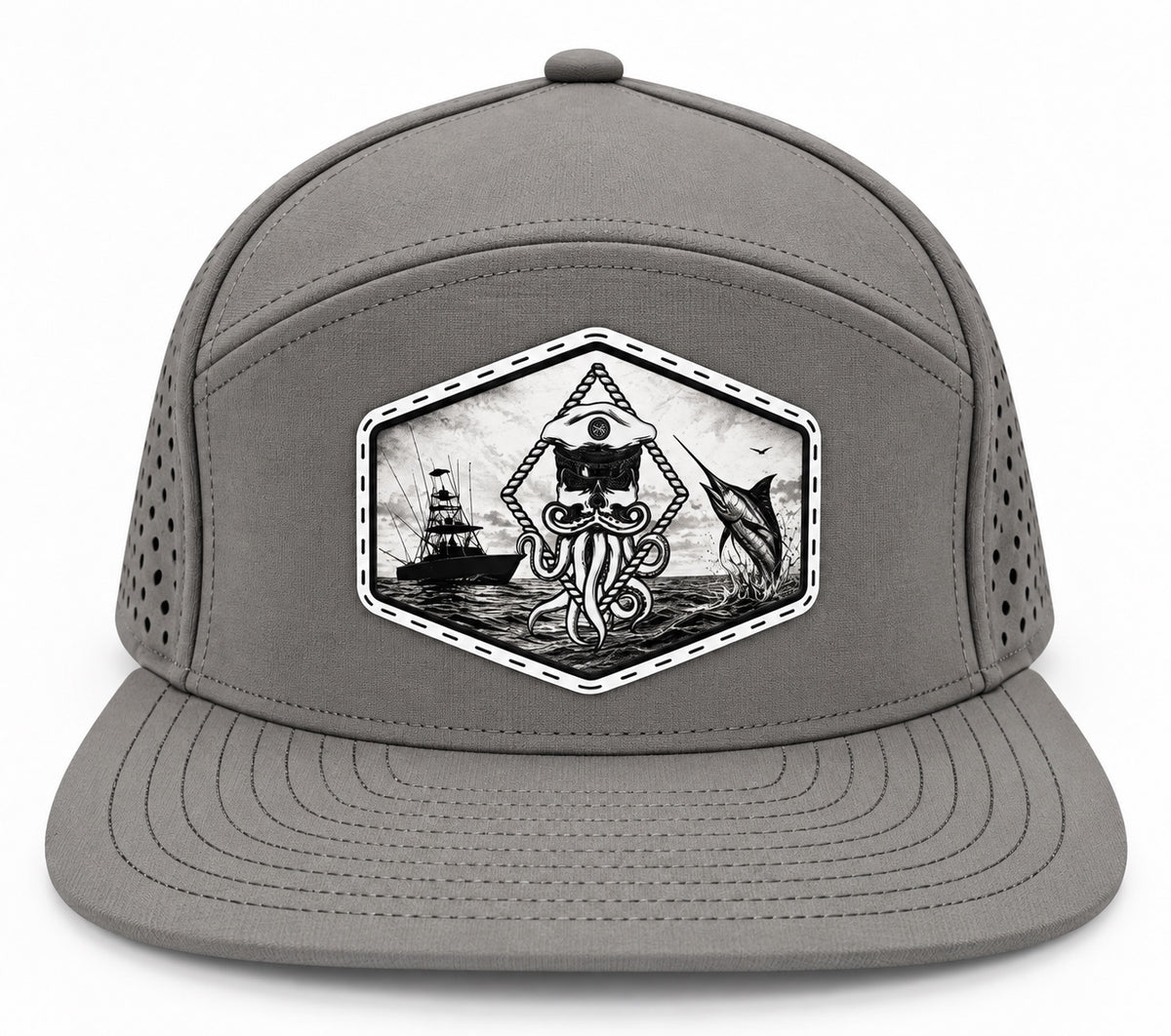 CAPTAIN JACK PERFORATED PERFORMANCE FLAT SNAPBACK (3 COLORS)