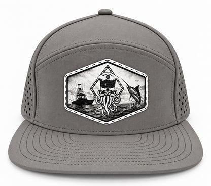 CAPTAIN JACK PERFORATED PERFORMANCE FLAT SNAPBACK (3 COLORS)