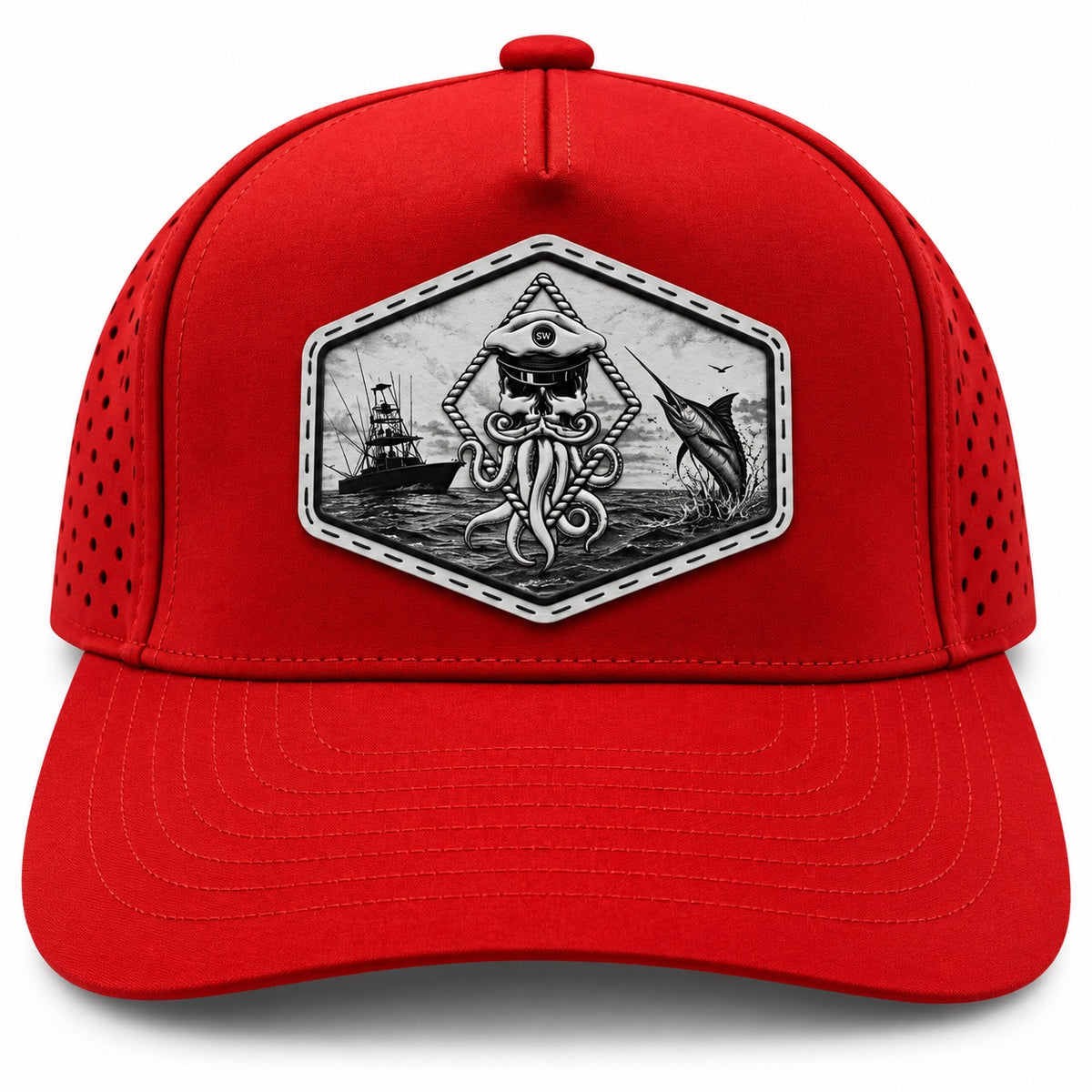 CAPTAIN JACK PERFORATED PERFORMANCE TRUCKER SNAPBACK (14 COLORS)