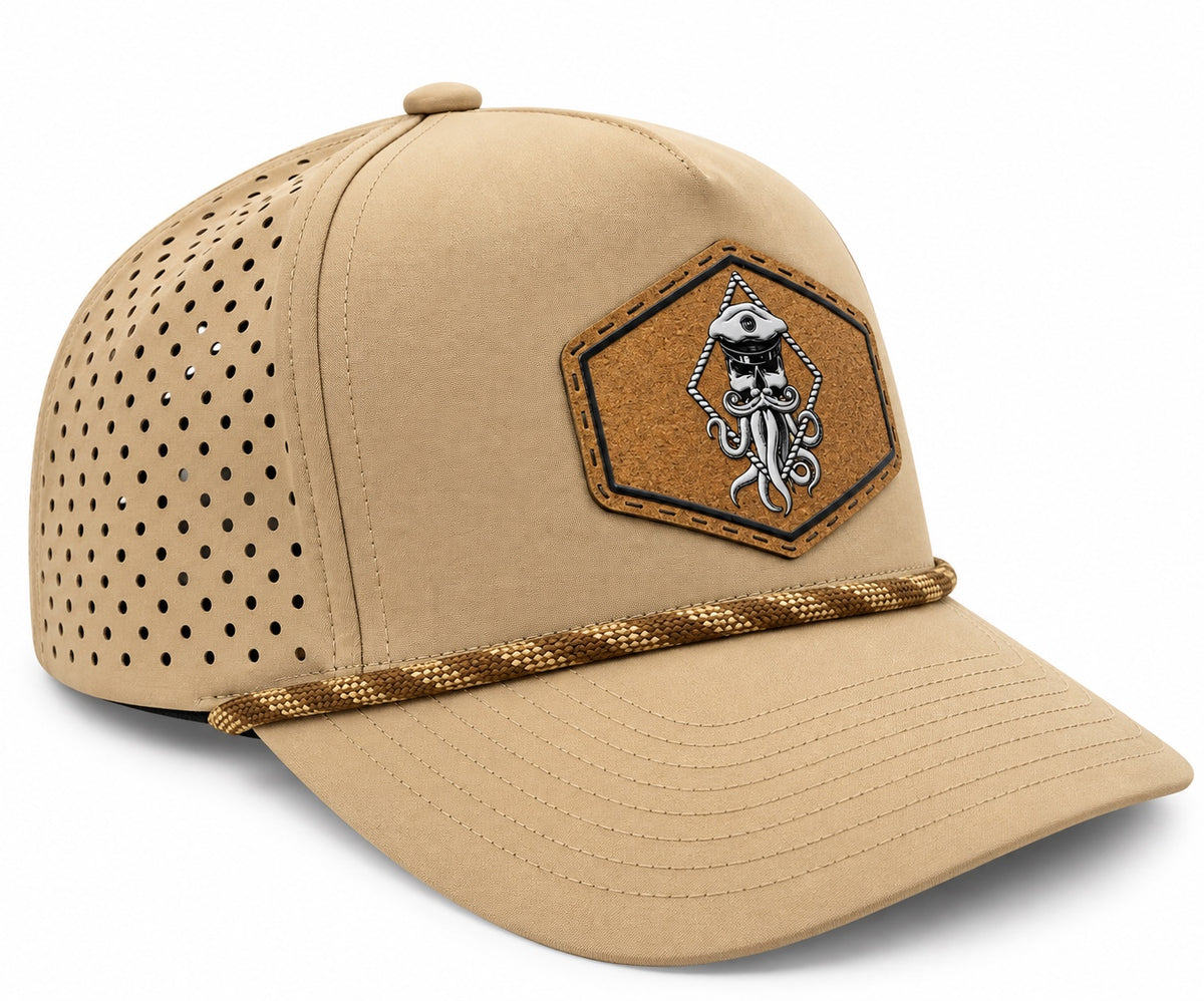 CAPTAIN JACK PERFORATED PERFORMANCE TRUCKER SNAPBACK (14 COLORS)
