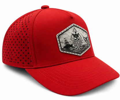 CAPTAIN JACK PERFORATED PERFORMANCE TRUCKER SNAPBACK (14 COLORS)