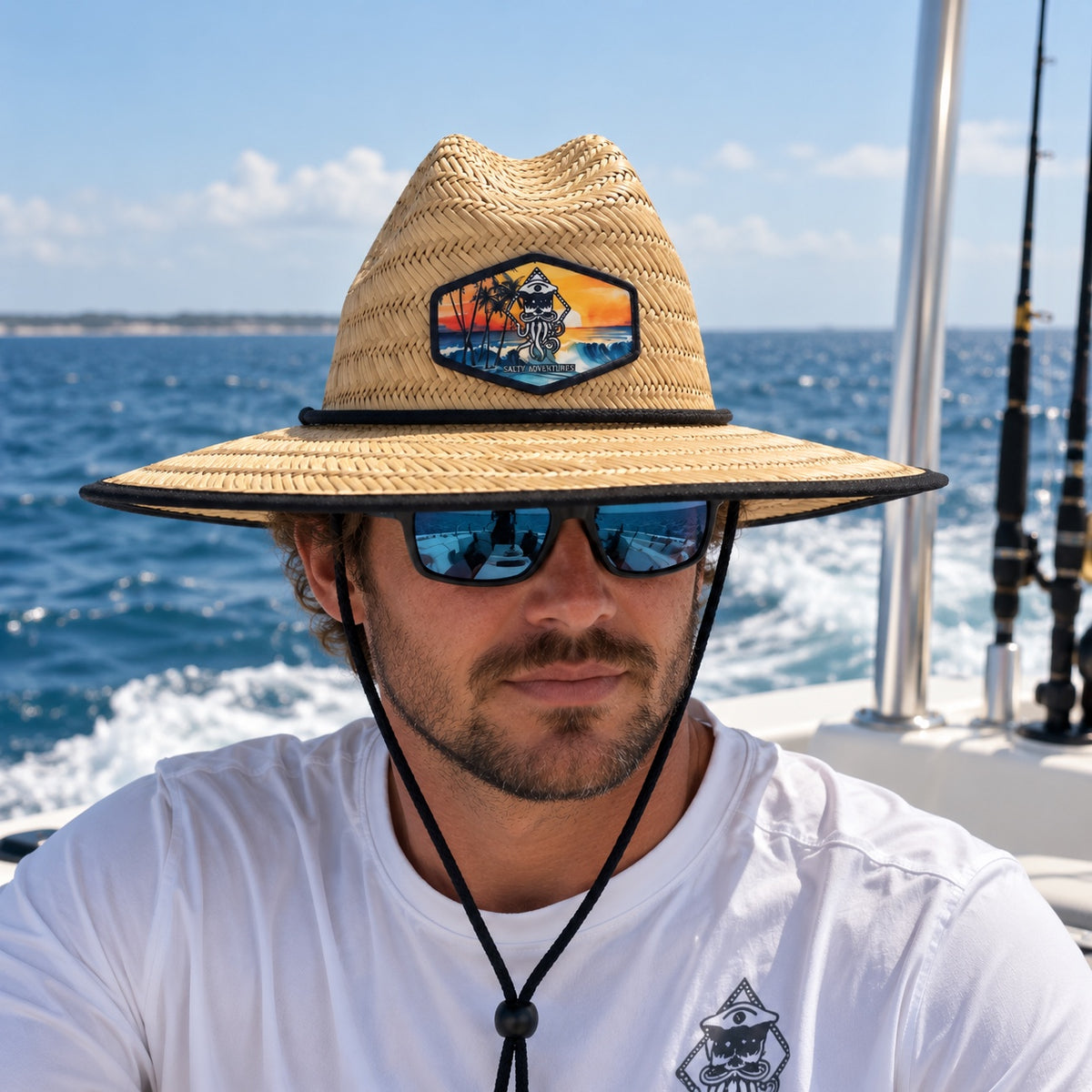 CAPTAIN JACK WIDE-BRIM STRAW HAT
