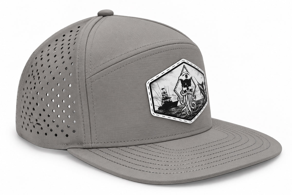 CAPTAIN JACK PERFORATED PERFORMANCE FLAT SNAPBACK (3 COLORS)