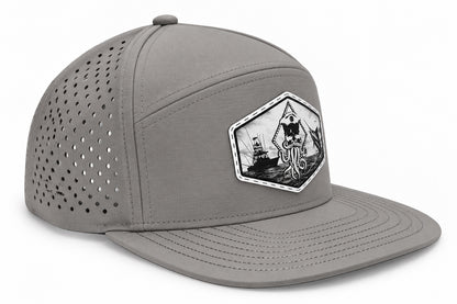 CAPTAIN JACK PERFORATED PERFORMANCE FLAT SNAPBACK (3 COLORS)