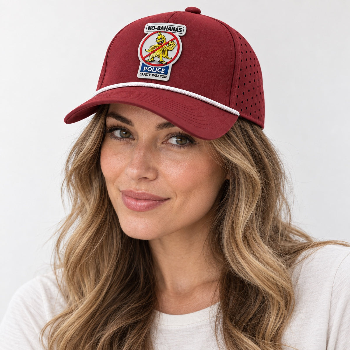 NO-BANANAS PERFORATED PERFORMANCE TRUCKER SNAPBACK (2 COLORS)